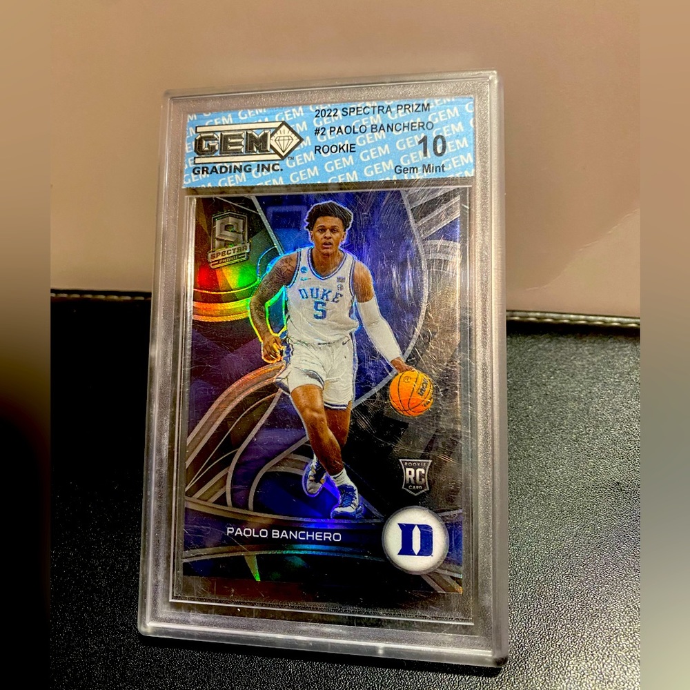 2022 Panini chronicles spectra draft picks (Paolo Banchero RC) Gem 10 GemGrading
